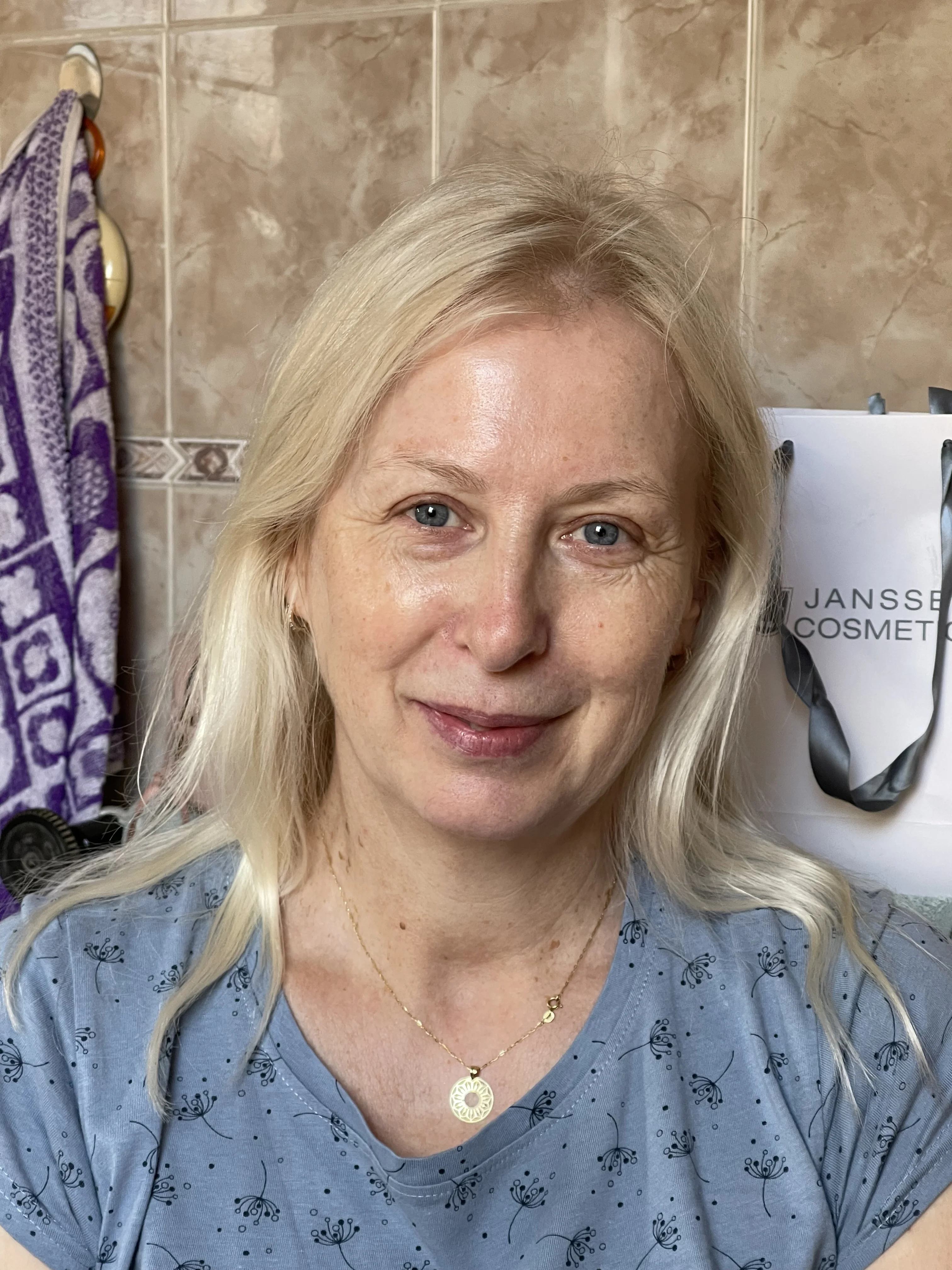 Přirozená transformace – sjednocení pleti a zvýraznění očí - před aplikací make-upu (přirozený vzhled)