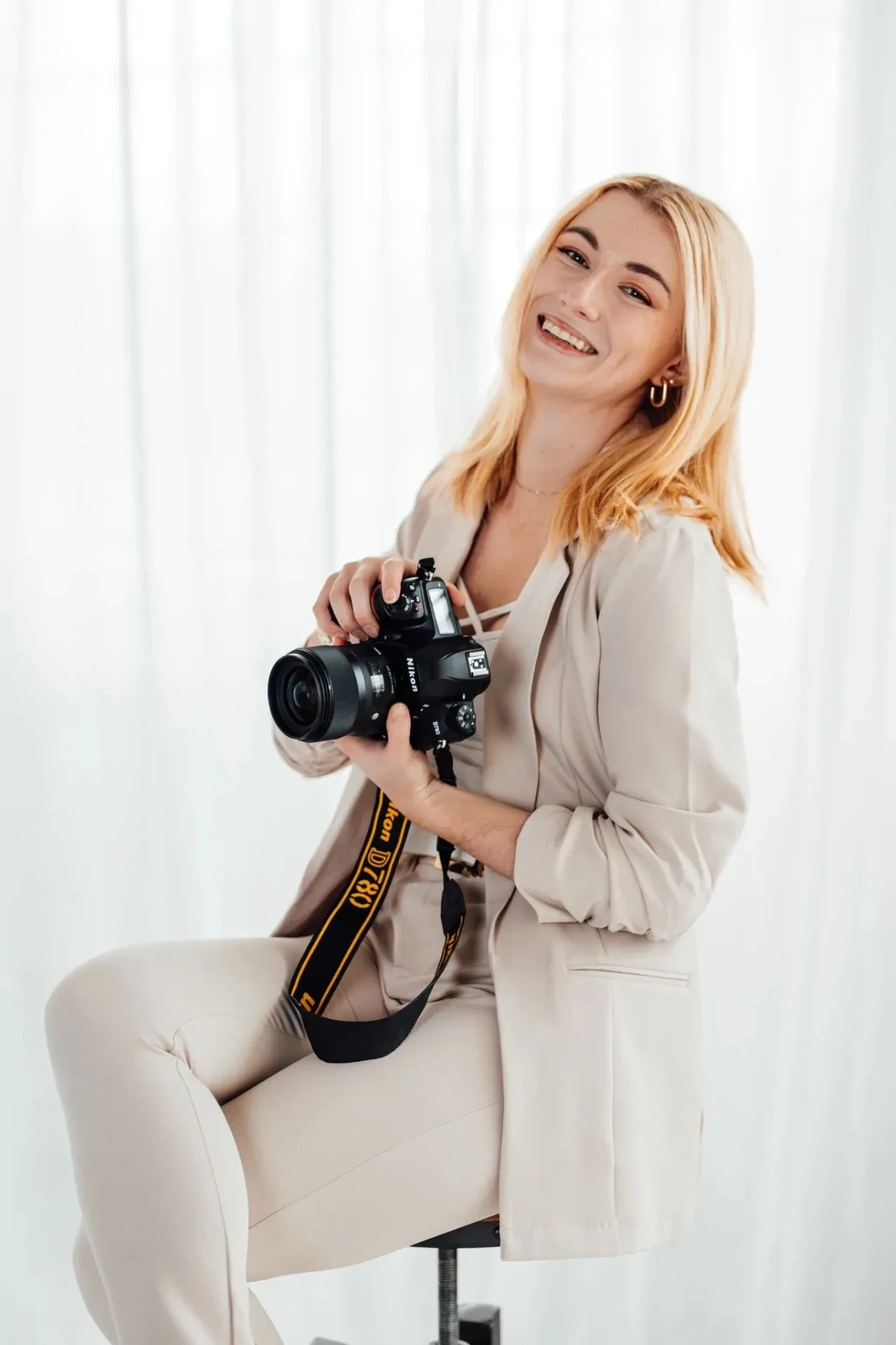 Klára Švanda - fotografka z Vysočiny při práci